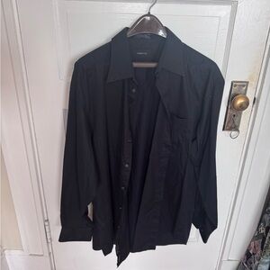 Claiborne Black Casual Button Down Shirt